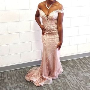 Rose gold dress